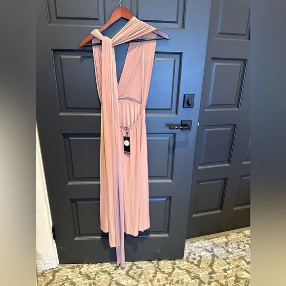 Dusty rose gold Marilyn dress - Picture 3 of 7